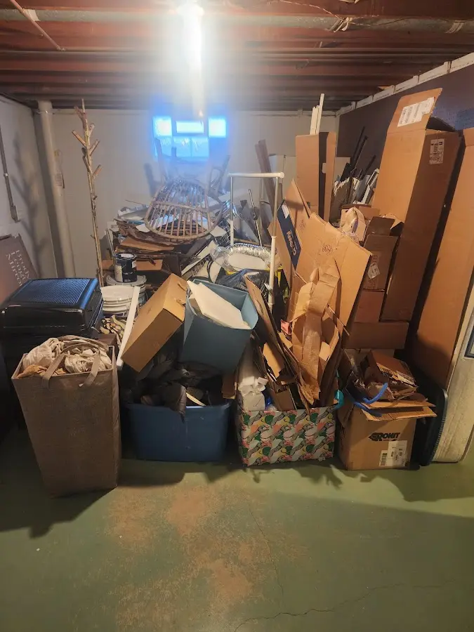 Roll-off dumpster container at job site for Construction Dumpster Rental in Glenvar Heights